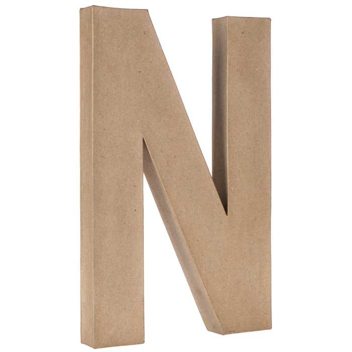 Paper Mache Letter N 16" Hobby Lobby 1058775